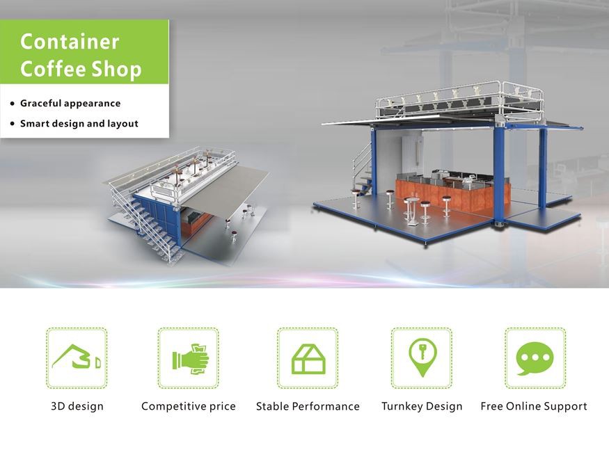 Container coffee bar main page
